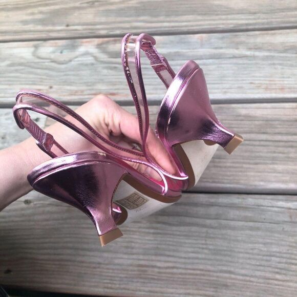 MARC JACOBS Slingback Kitten-heel Pumps 37.5 - Picture 9 of 12